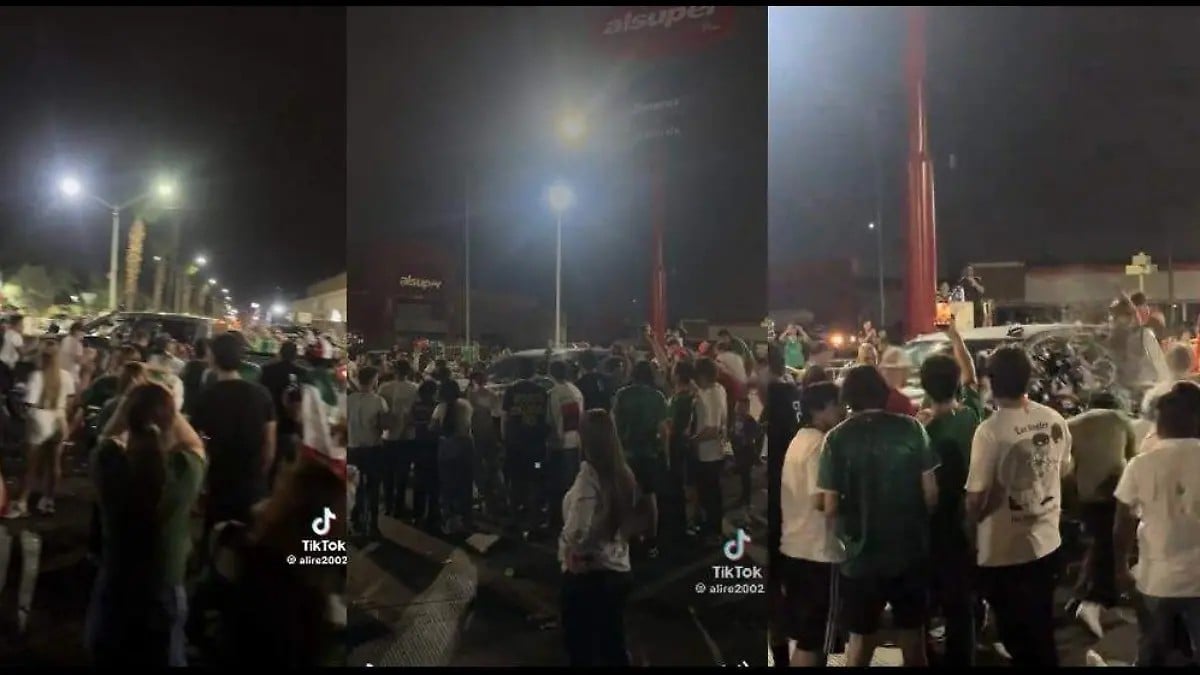 Festejan triunfo de México y balancean camioneta, pero conductor arranca y arrolla a 6