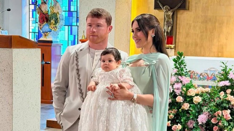 Canelo y Fernanda Gómez celebran en grande el bautizo de su hija Eva Victoria
