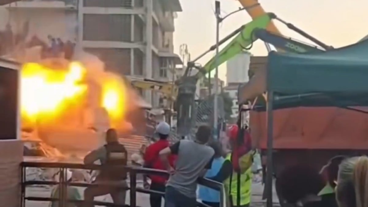 VIDEO ¡Siguen las tragedias! Captan explosión durante operaciones de rescate en Venezuela