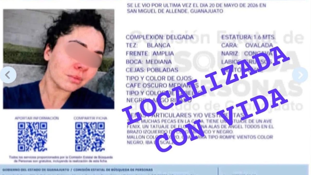 Localizan con vida a nieta de Paquita la del Barrio desaparecida en San Miguel de Allende