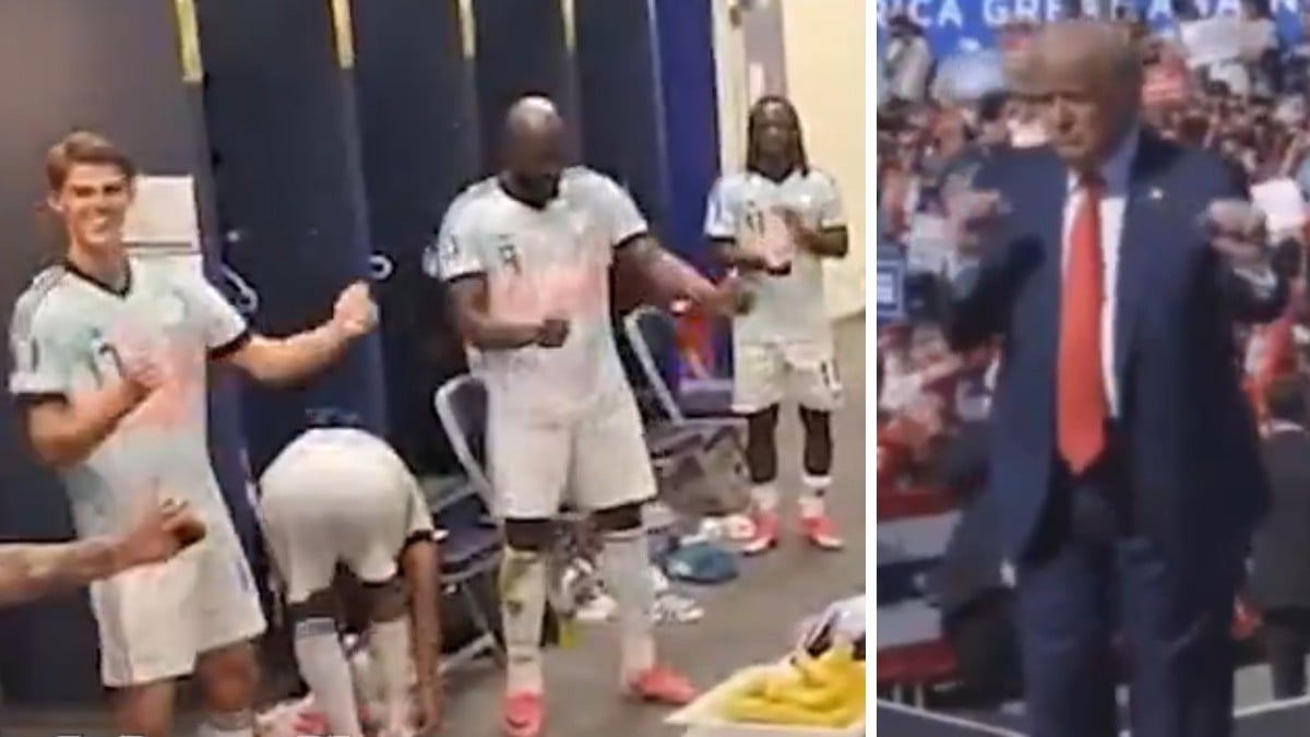 VIDEO ¡Le copiaron el baile! Jugadores de Bélgica imitan a Trump tras victoria ante EU