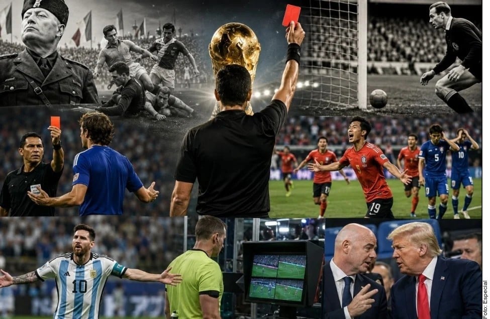 Los mayores escándalos arbitrales en la Copa del Mundo