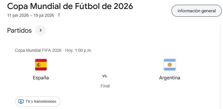 Final del Mundial 2026
