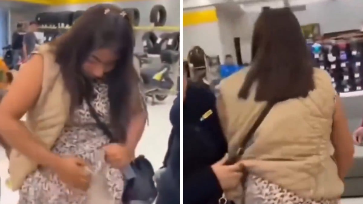 VIDEO ¡Dio a luz juguetes robados! Capturan a fardera que fingió estar embarazada
