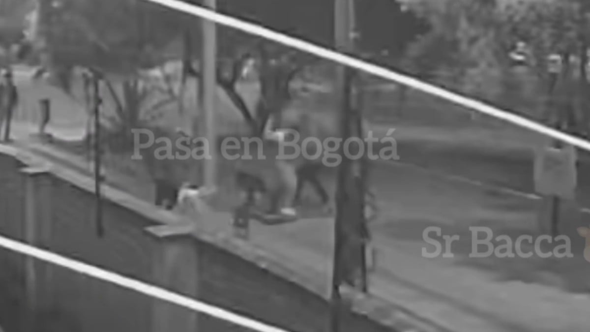 VIDEO Lo iban a robar pero él prefirió destrozar su teléfono contra el suelo; le dispararon