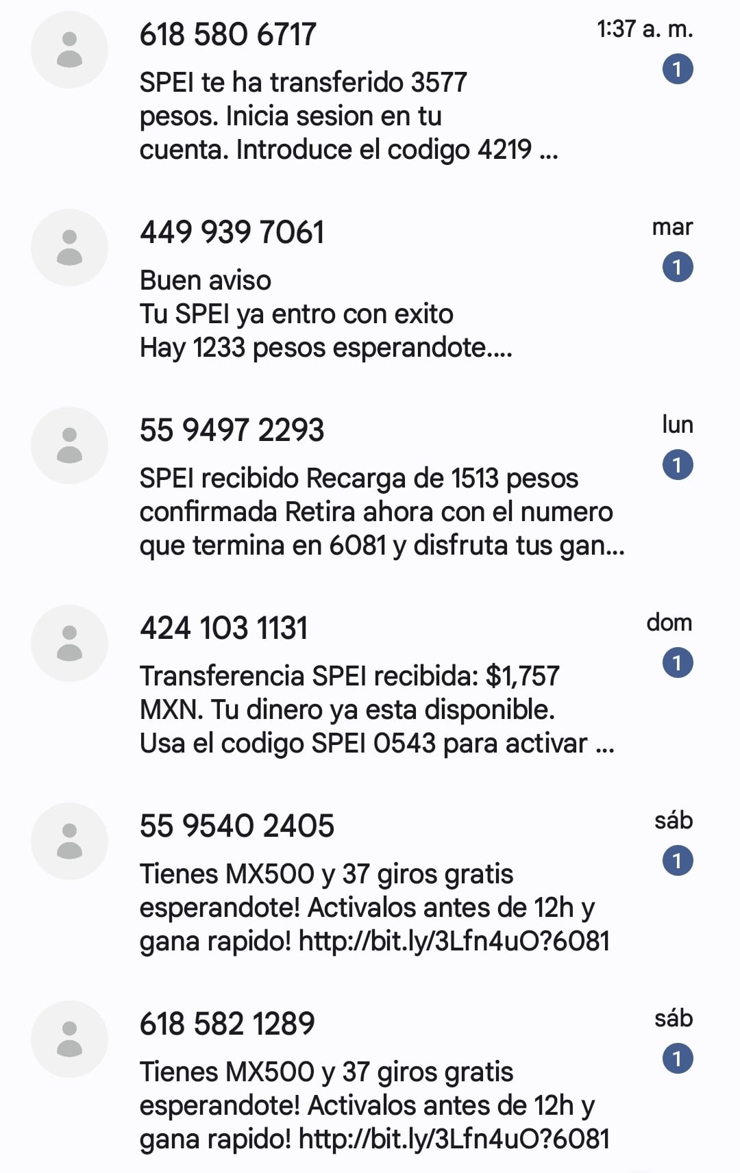 Fraude por SMS