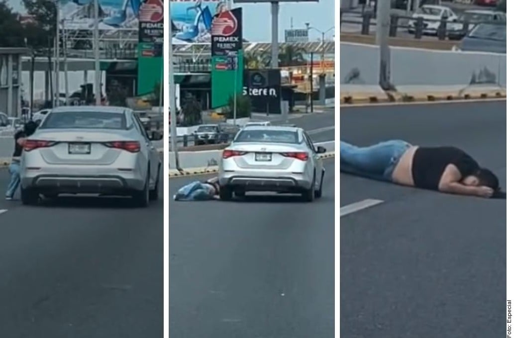 Reclama choque y termina lesionada