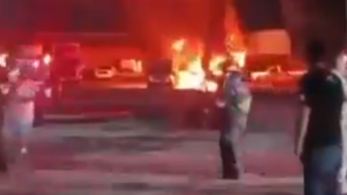 VIDEO Estaban reparando una pipa cuando ocurrió una brutal explosión; hay 4 fallecidos
