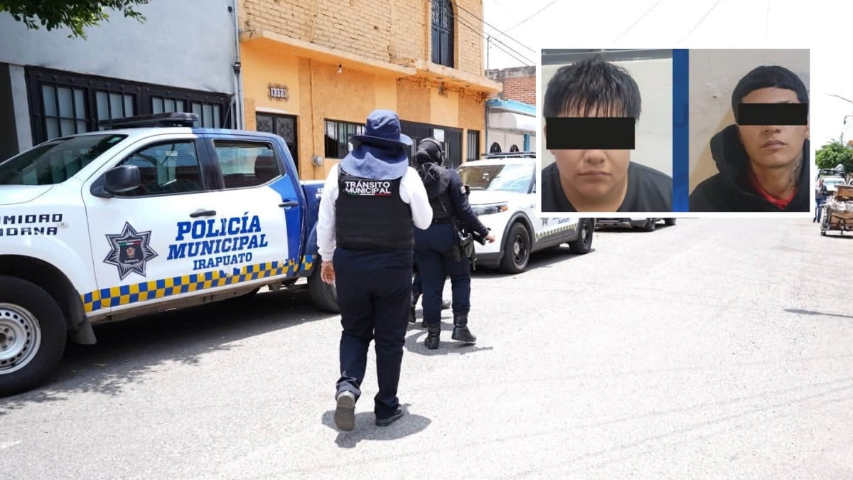 Caen tres asaltantes que robaron un negocio de comida en Irapuato; uno es menor de edad