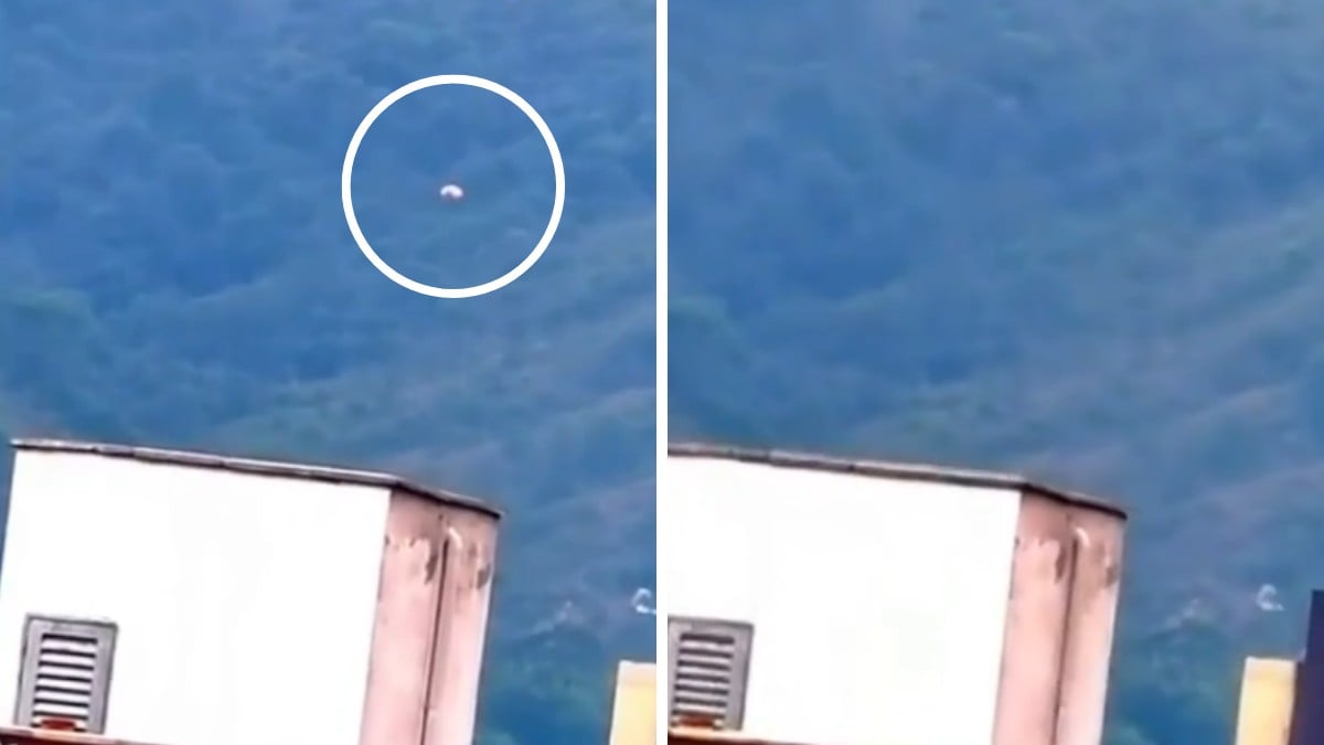 VIDEO '¡Yo no puedo creer lo que acabamos de grabar!': OVNI desaparece en medio del cielo