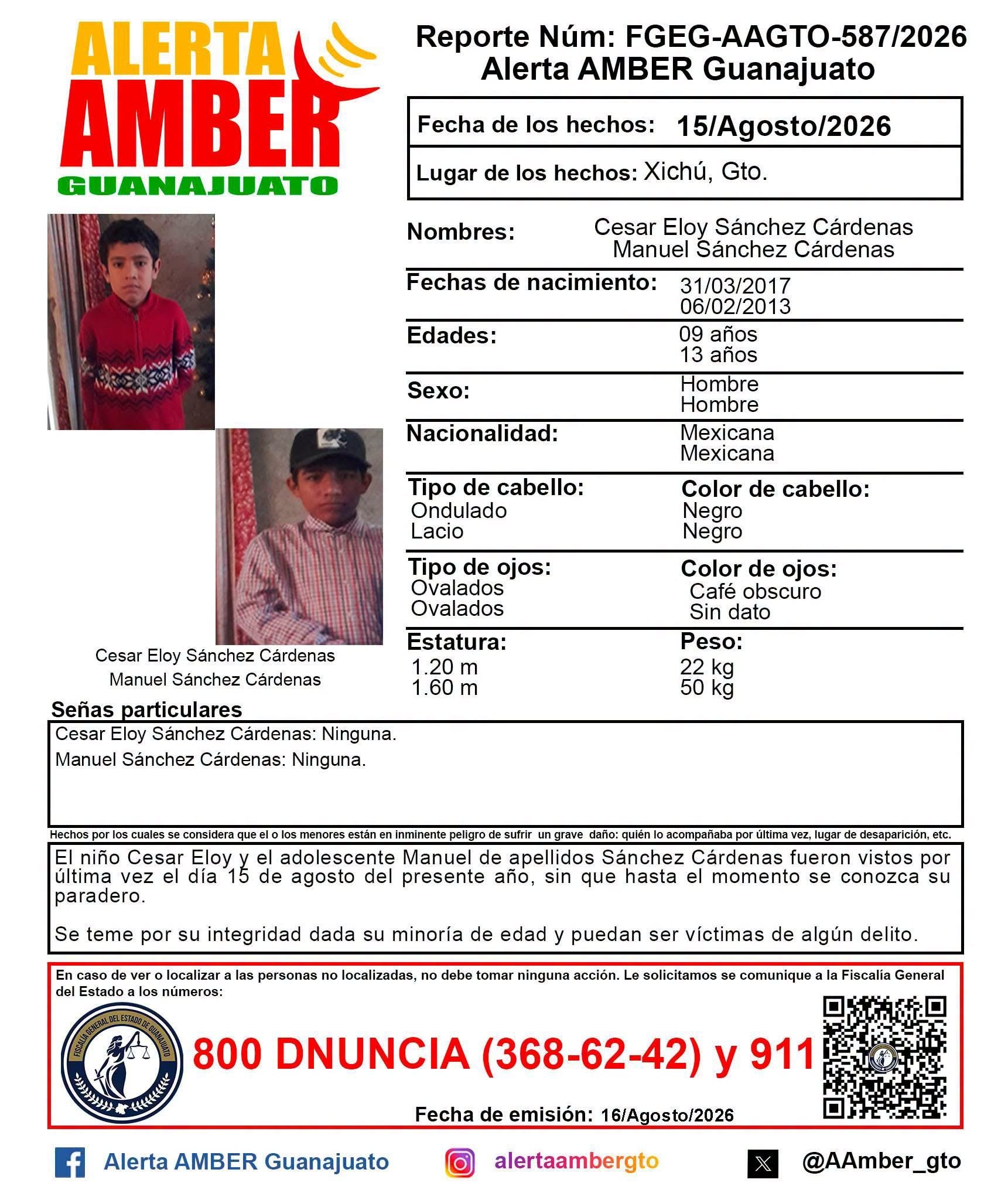 Hermanos desaparecidos