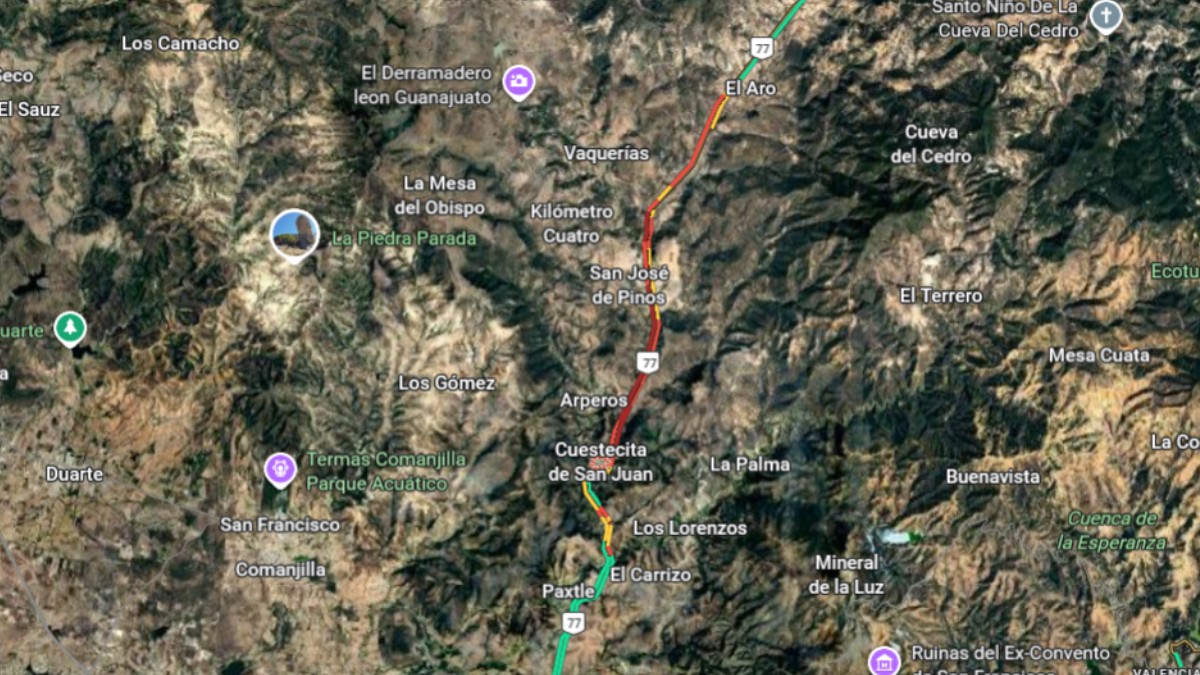Accidente en la Silao-San Felipe