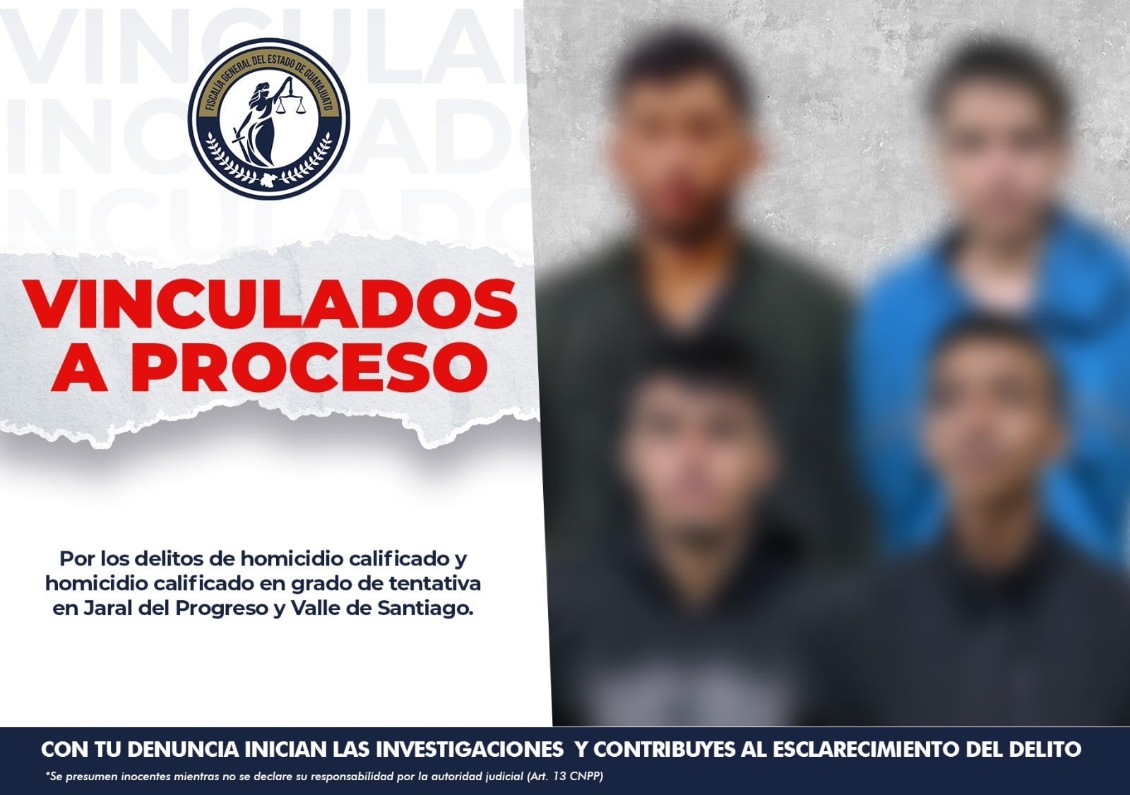 'El Zata' y tres de sus cómplices son vinculados a proceso por estos crímenes en Jaral y Valle