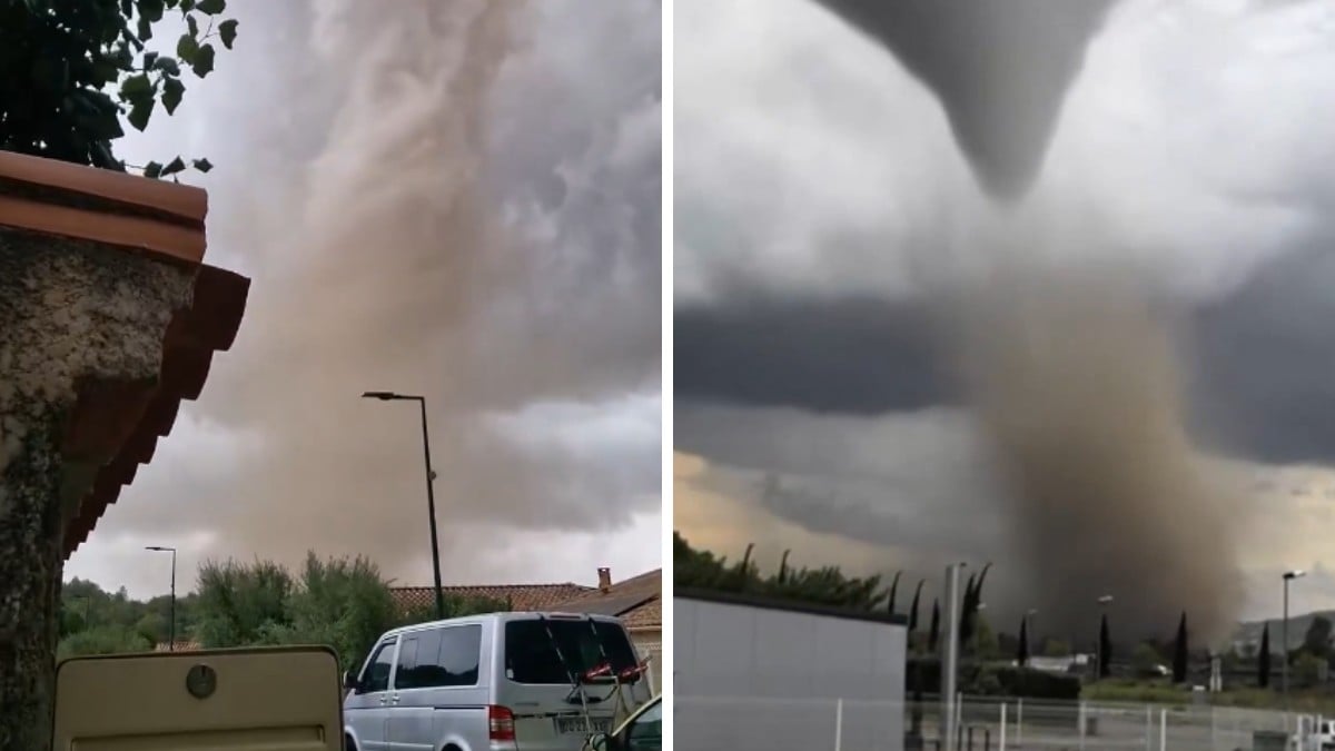 VIDEO ¡Se llevó todo a su paso! Captan a potente tornado levantando tejados y árboles