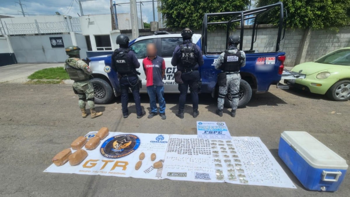 ¡Llevaba marihuana, cocaína y cristal! Cae con 6 mil dosis de presunta droga en San Pancho