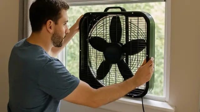 El truco del ventilador que ayuda a sacar el calor de una habitación en verano