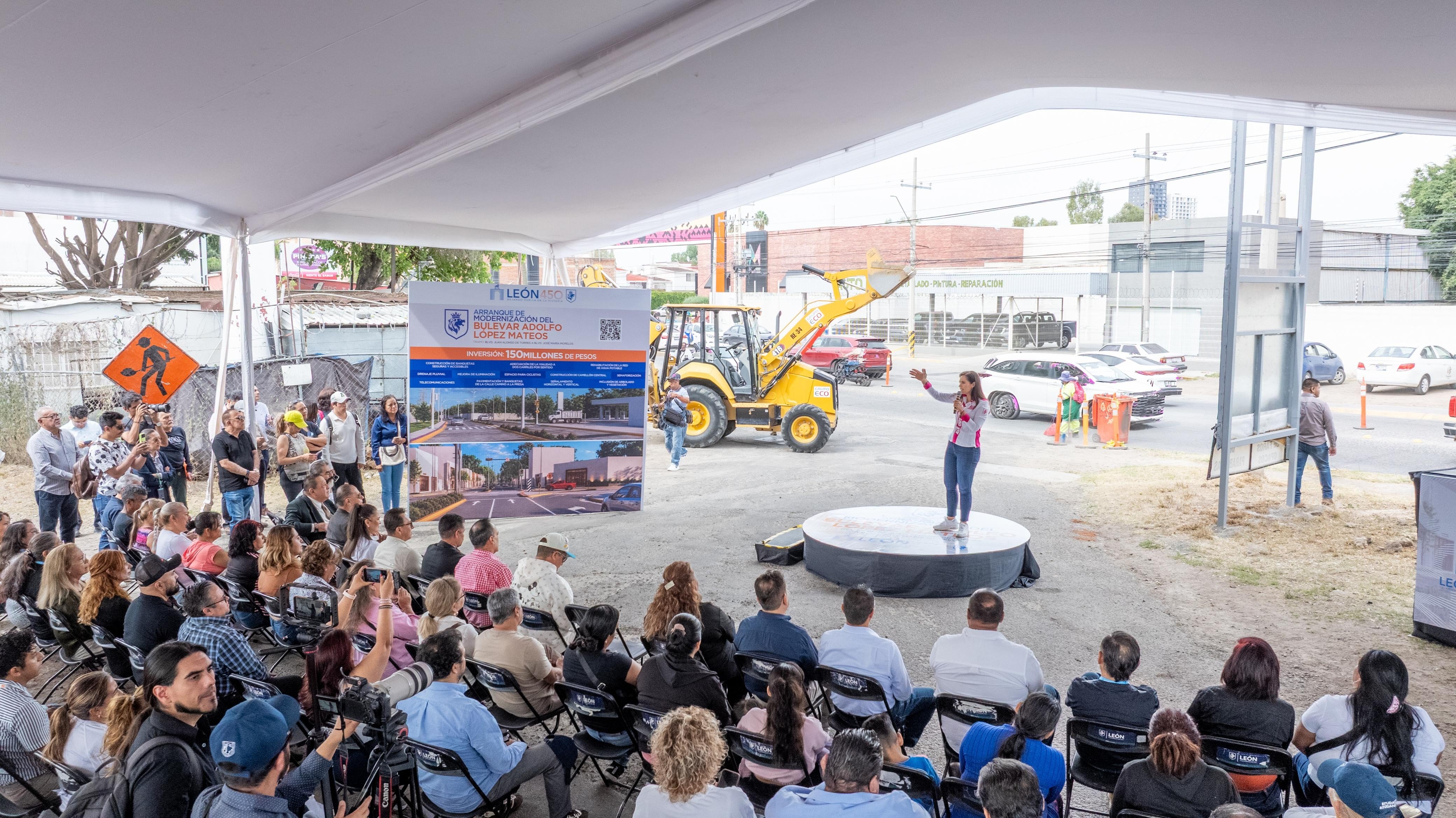 León invierte 190 millones de pesos en obras viales para beneficiar a más de 415 mil personas