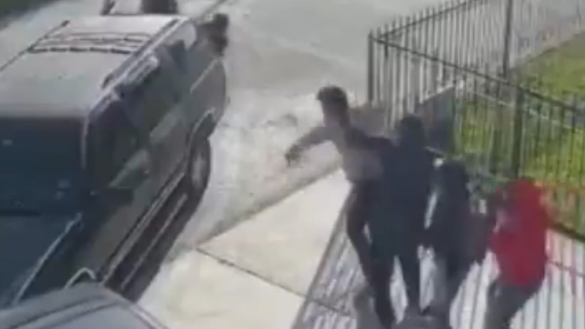 VIDEO ¡Lo querían 'levantar'! Empresario forcejea y logra escapar de intento de secuestro