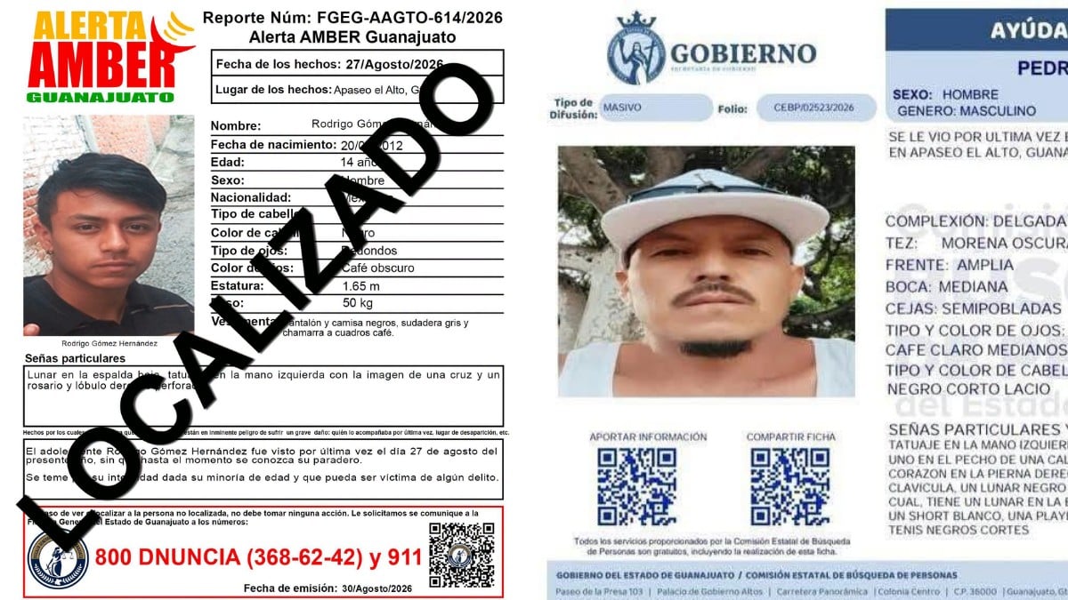 ¡Tragedia! Padre e hijo menor de edad desaparecidos en Apaseo el Alto son hallados sin vida