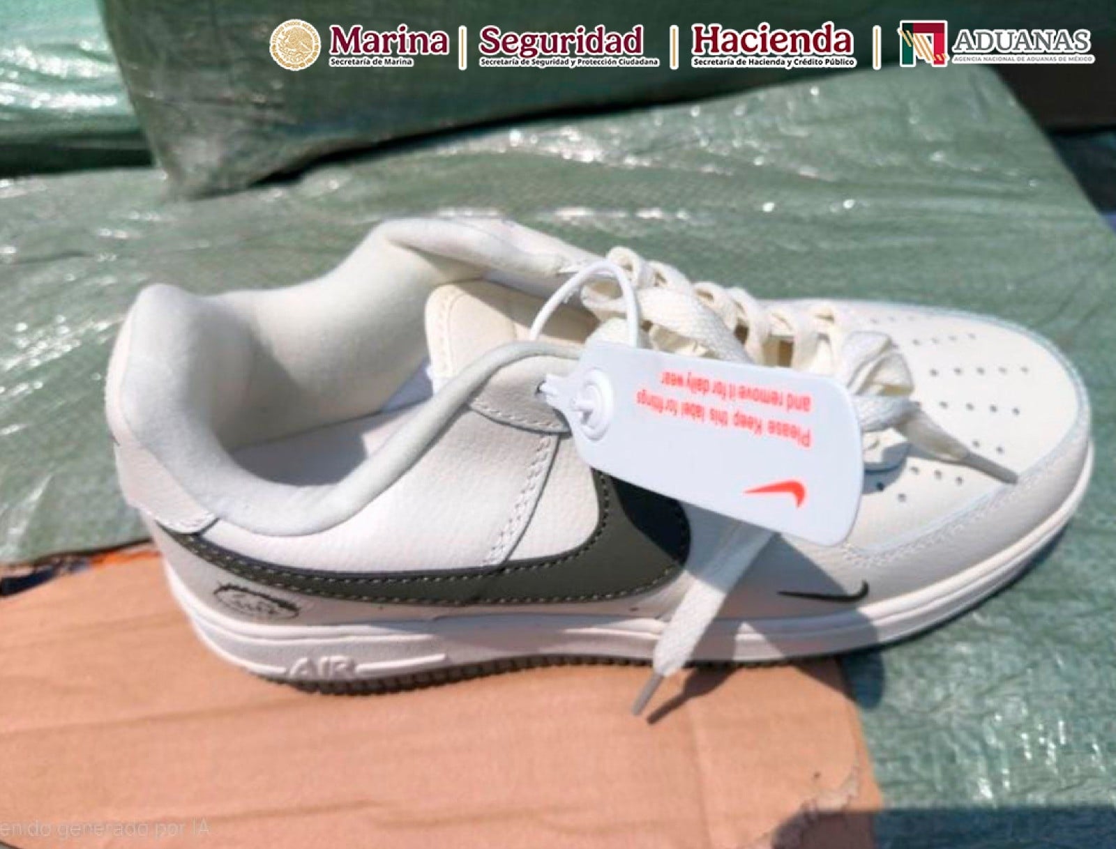 ¡Infraganti! Aduana y Marina interceptan millonario cargamento de tenis piratas desde China