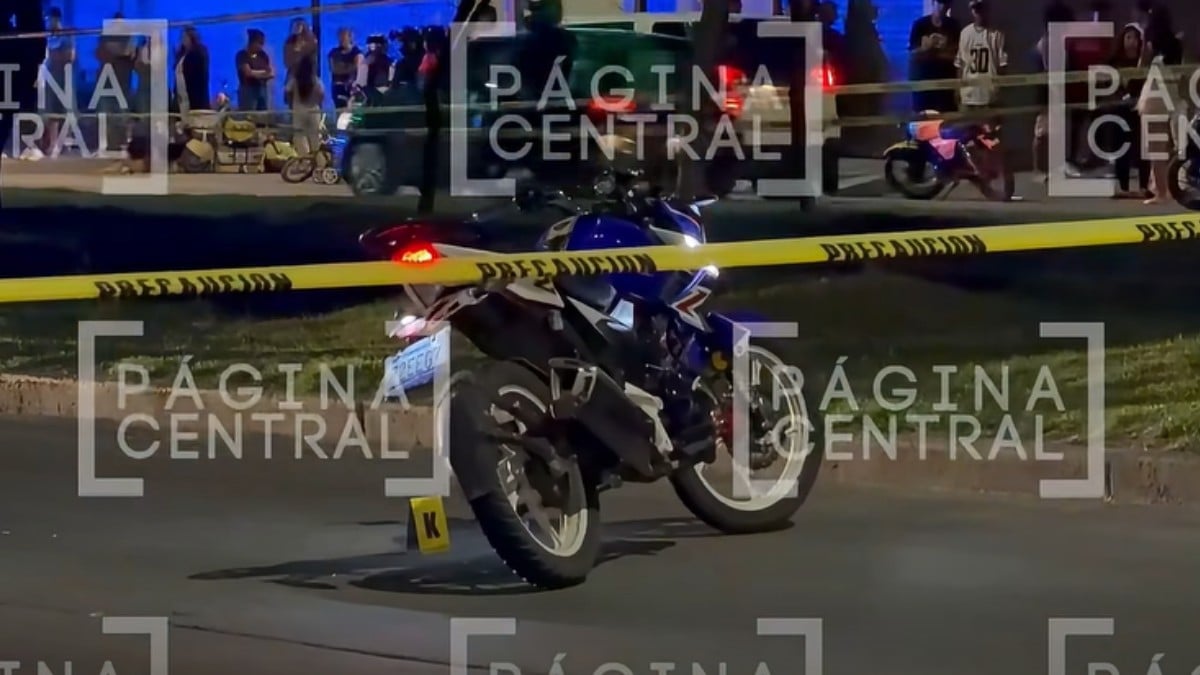 Motociclista fallecido
