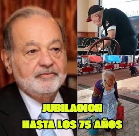 Carlos Slim sugiere pensionarse a los 75 años 