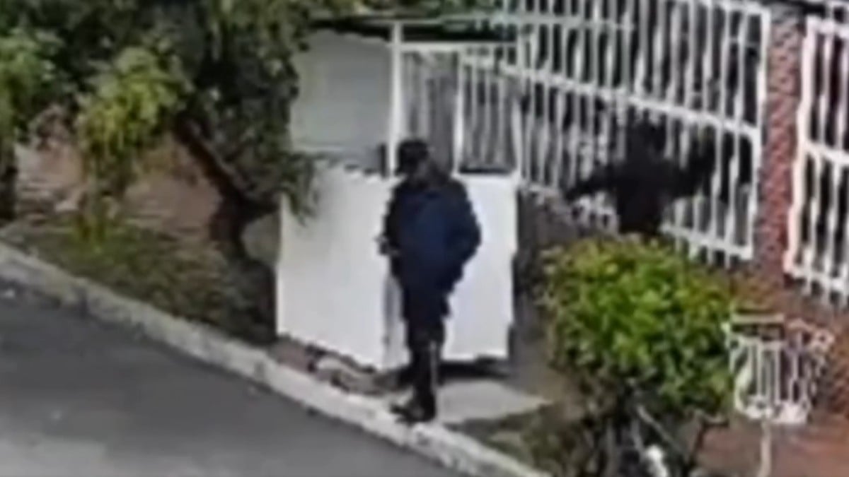 VIDEO ¡Brutal agresión! Sujeto golpea en la cabeza a un guardia con una piedra para robarle