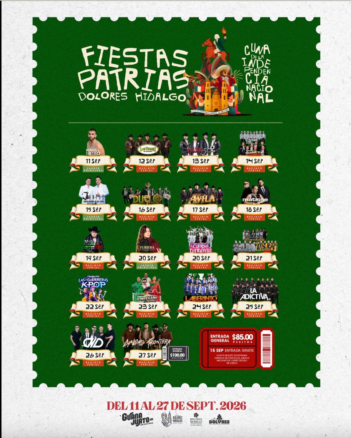 Fiestas Patrias en Dolores Hidalgo
