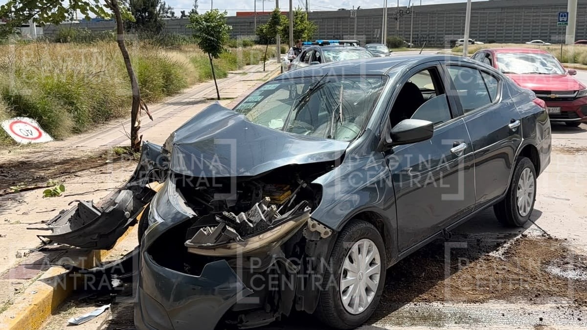 ¡Se lo llevó todo! Perdió el control y provocó este aparatoso accidente