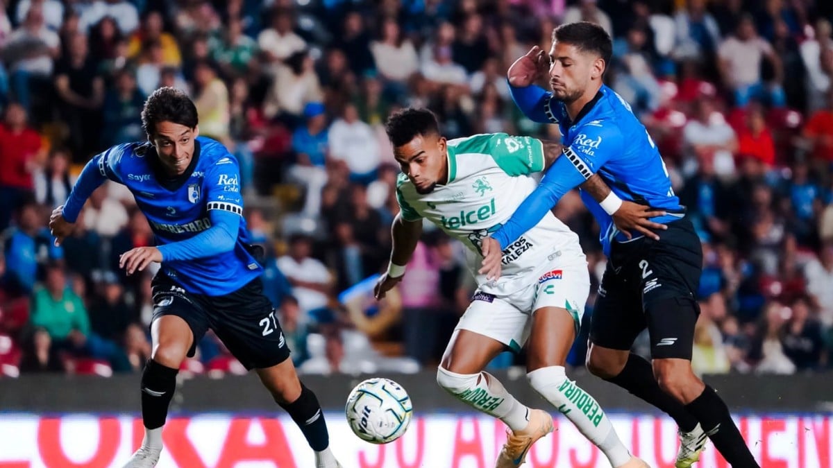 ¡Muy reñido! Club León batalla y rescata empate ante Querétaro en el Corregidora