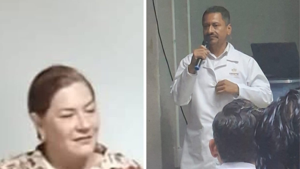 Martha Karina Rodríguez Lizola (izquierda) dejó de ser la directora del ISSSTE de León y llegó a sustituirla Edilberto Hernández Cárdenas (derecha).