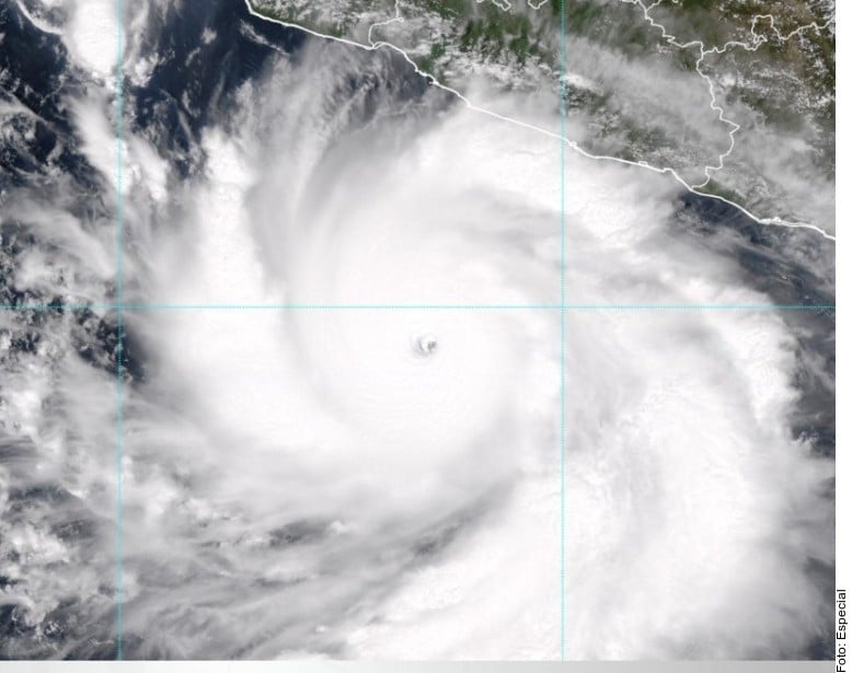 Advierten trayectoria incierta del huracán 'Polo'