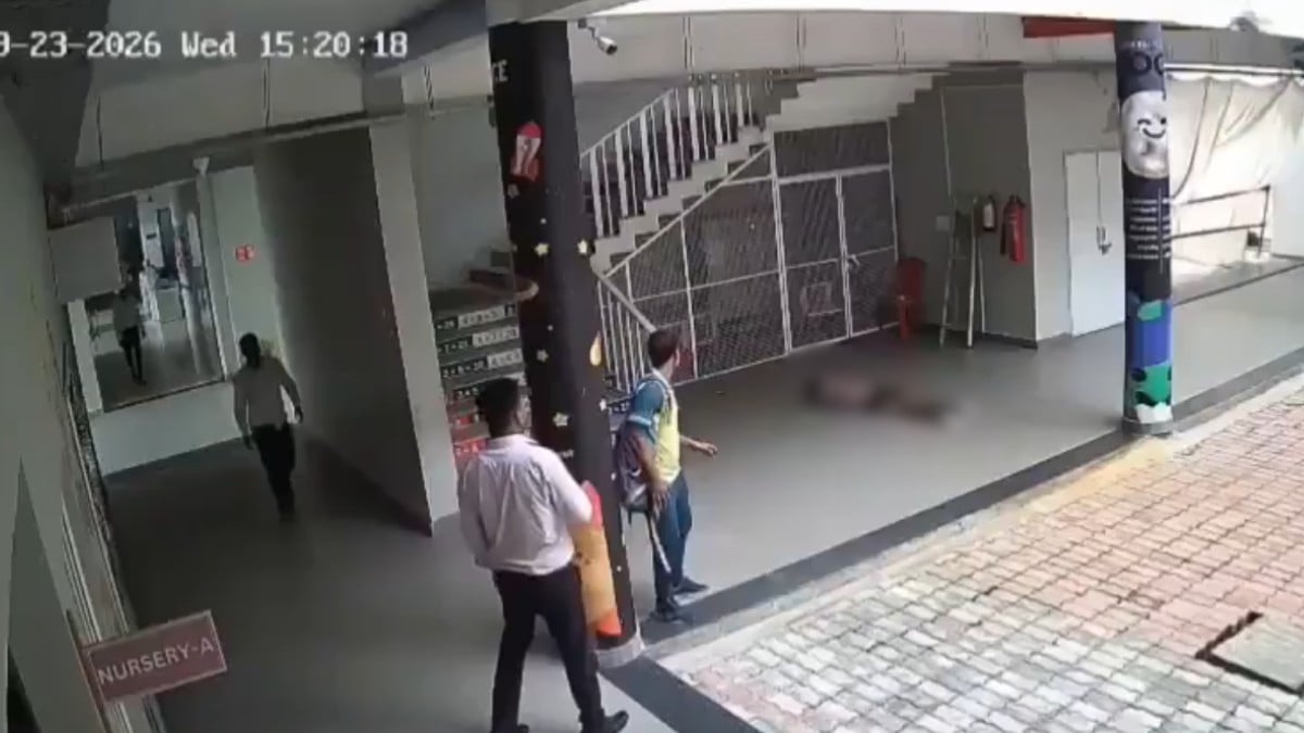 Hombre cae del tercer piso