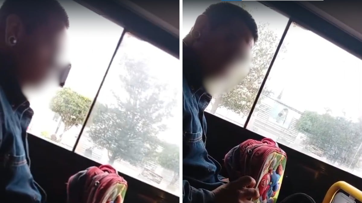 ¡Repugnante! Captan a hombre mientras se hacía tocamientos en el transporte público en León