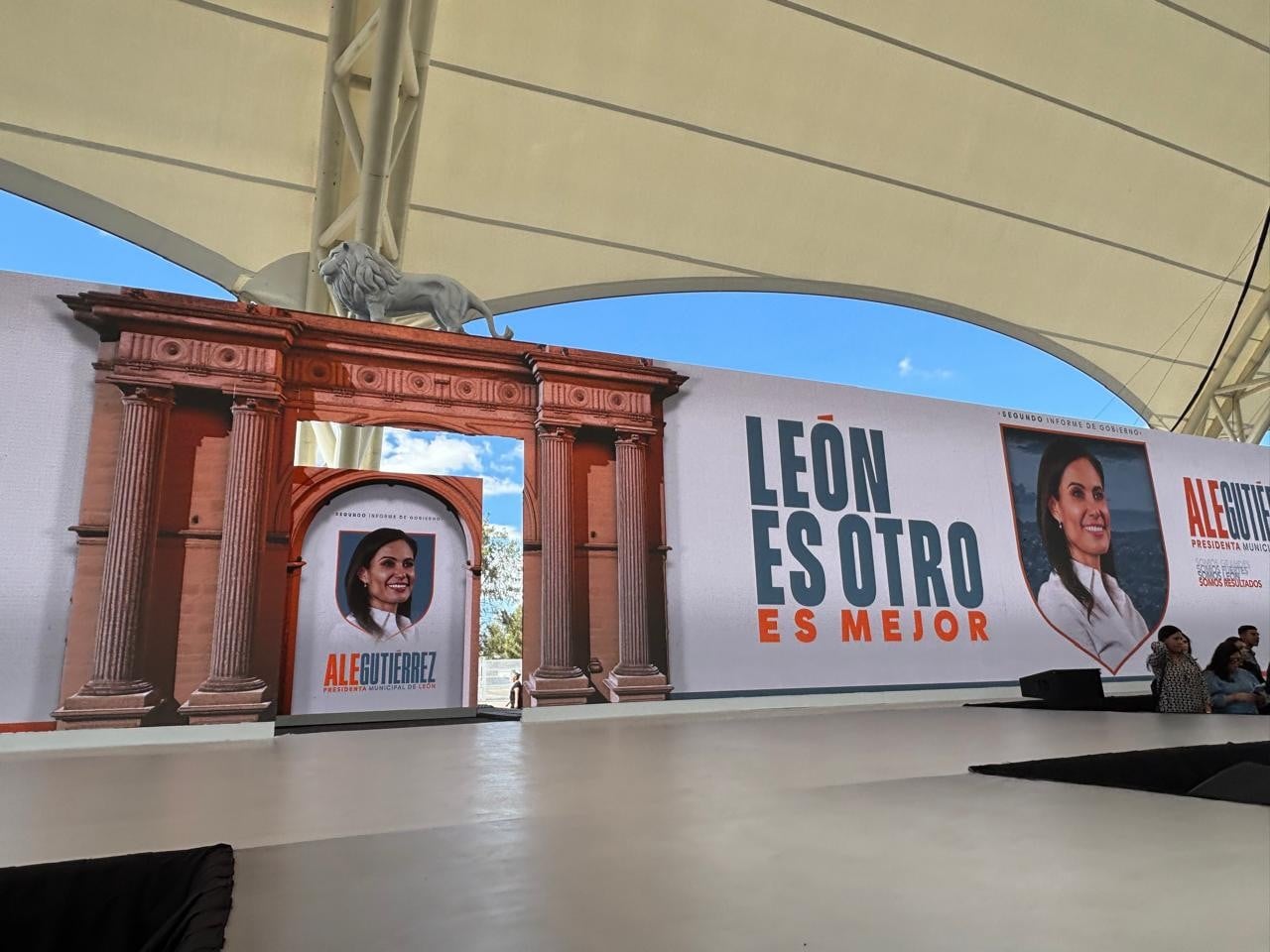 Alejandra Gutiérrez presenta su segundo informe de Gobierno en León