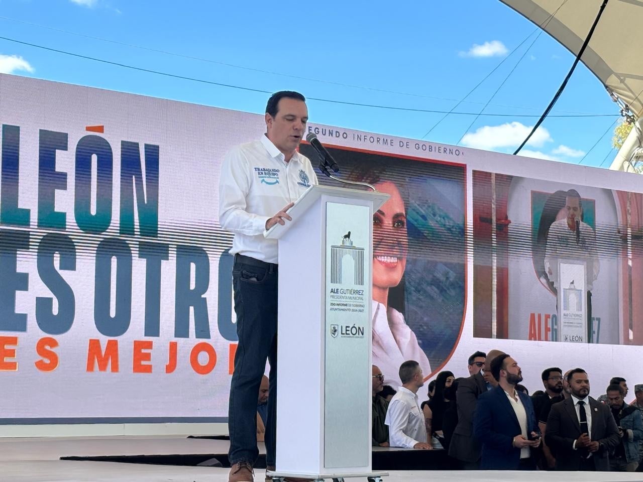 Alejandra Gutiérrez presenta su segundo informe de Gobierno en León