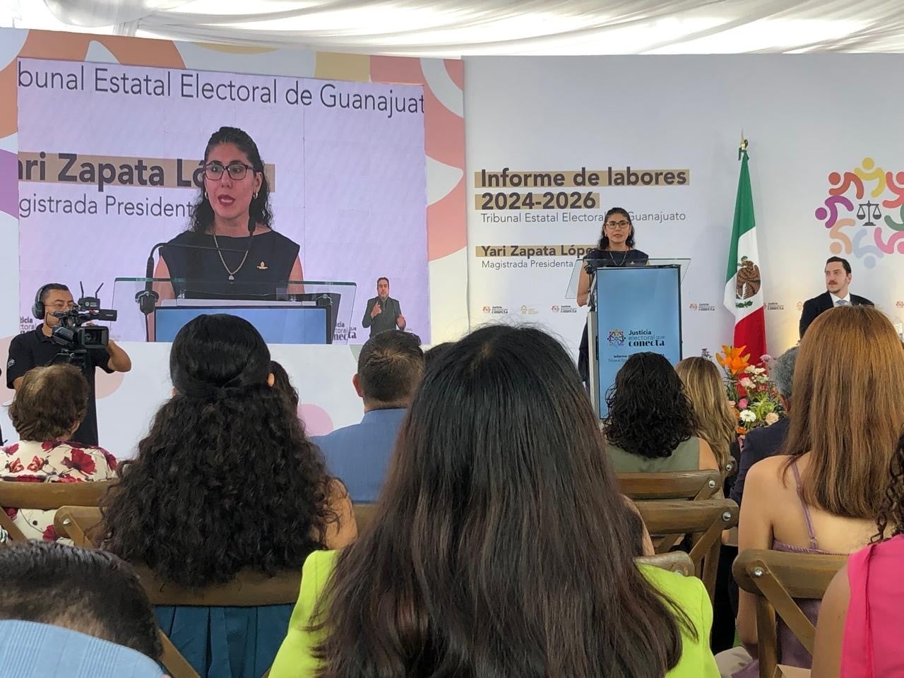 Yari Zapata López concluye gestión al frente del TEEG con 220 sentencias y presencia en 26 municipios