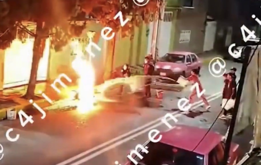 ¡Encendió el tanque! Hombre amenazó con explotar a los presentes