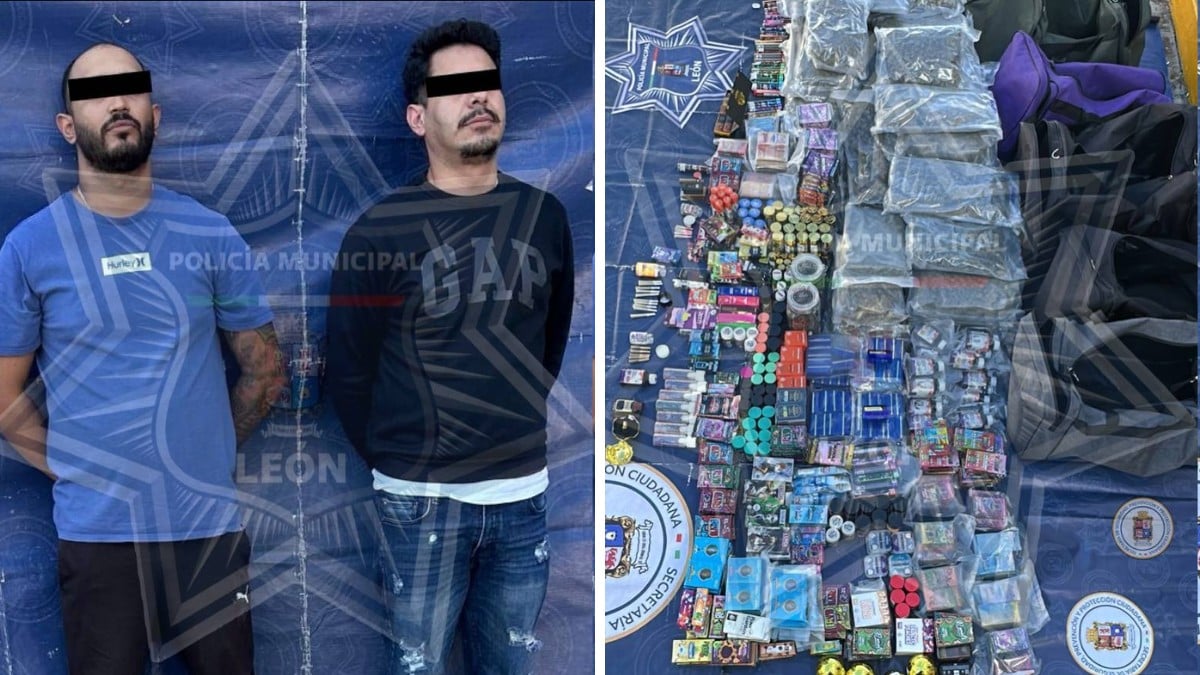 ¡Llevaban la tienda completa! Caen dos con 25 kilos de marihuana en Bosques de la Presa