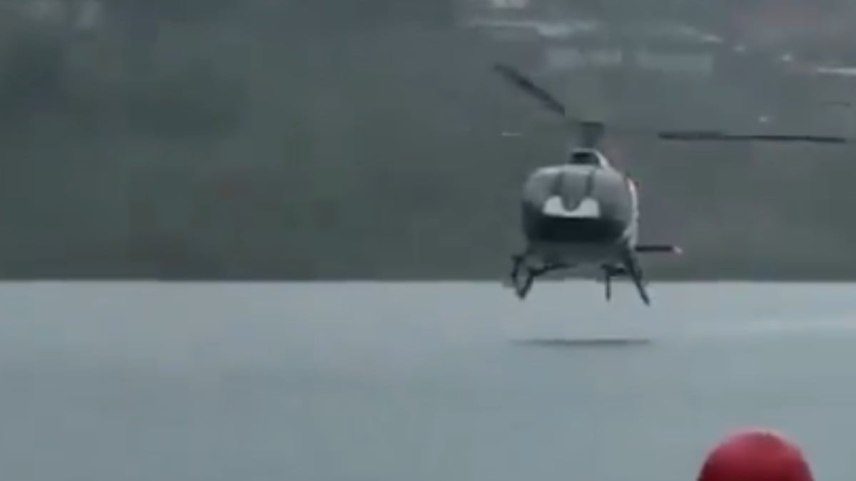 Helicóptero se desploma