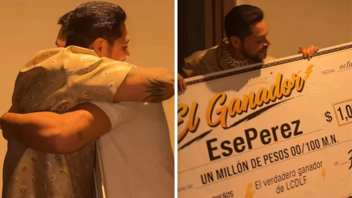 'Al verdadero ganador de LCDLF': Eduin Caz le da millonario regalo a Ese Pérez