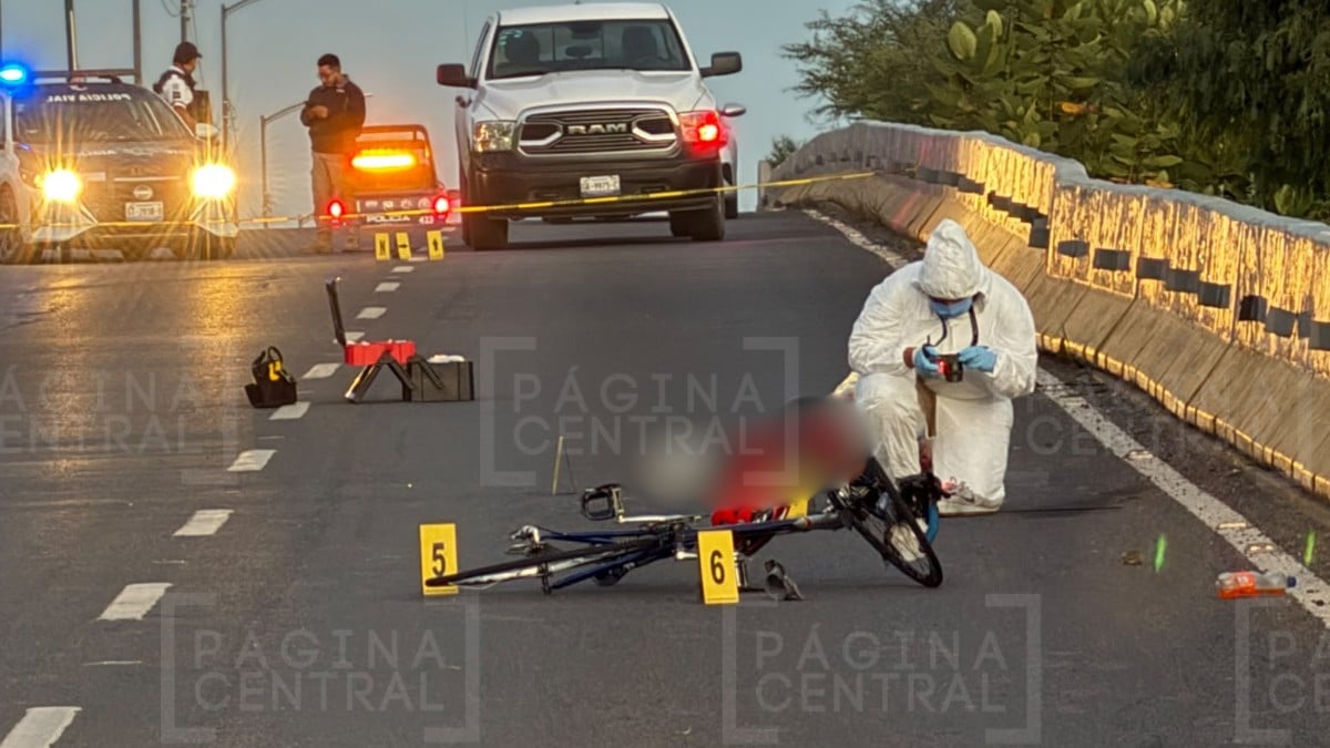 ¡Tragedia en la carretera! Ciclista muere atropellado por un camión en la León-Silao