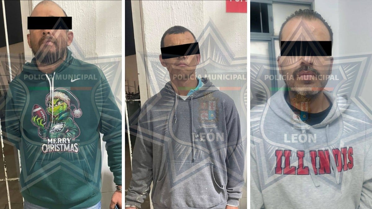 Caen ladrones de vehículos y autopartes en León; uno cuenta con 260 detenciones previas