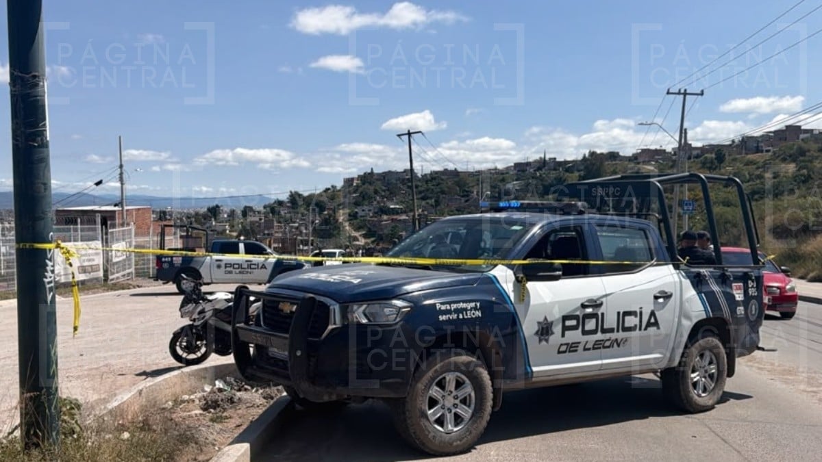Motociclista muerto en León