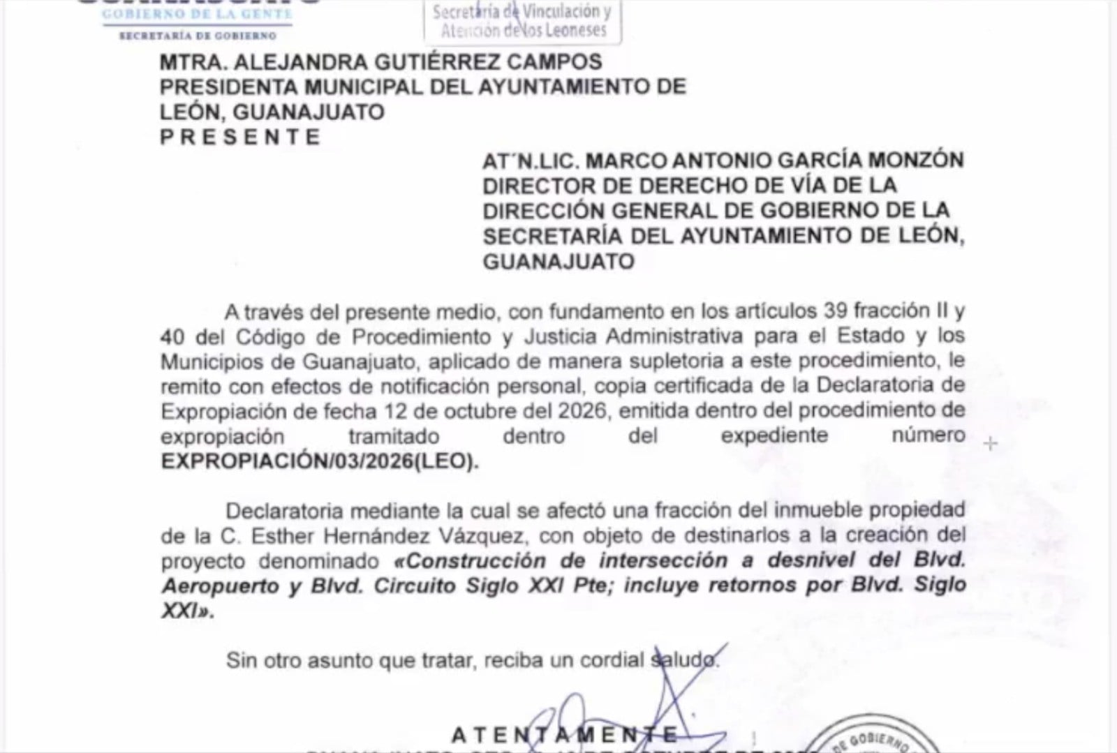 Expropiarán terreno por 5.59 millones de pesos para destrabar puente del bulevar Aeropuerto en León