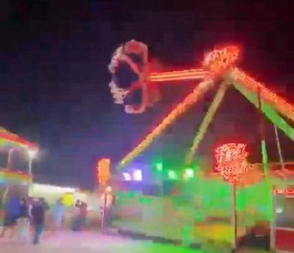Accidente en juego mecánico