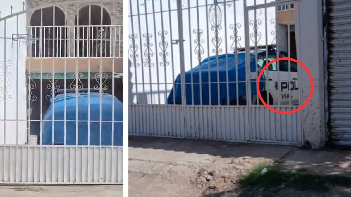 VIDEO ¿Por qué está ahí? Denuncian patrulla oculta en una casa de León