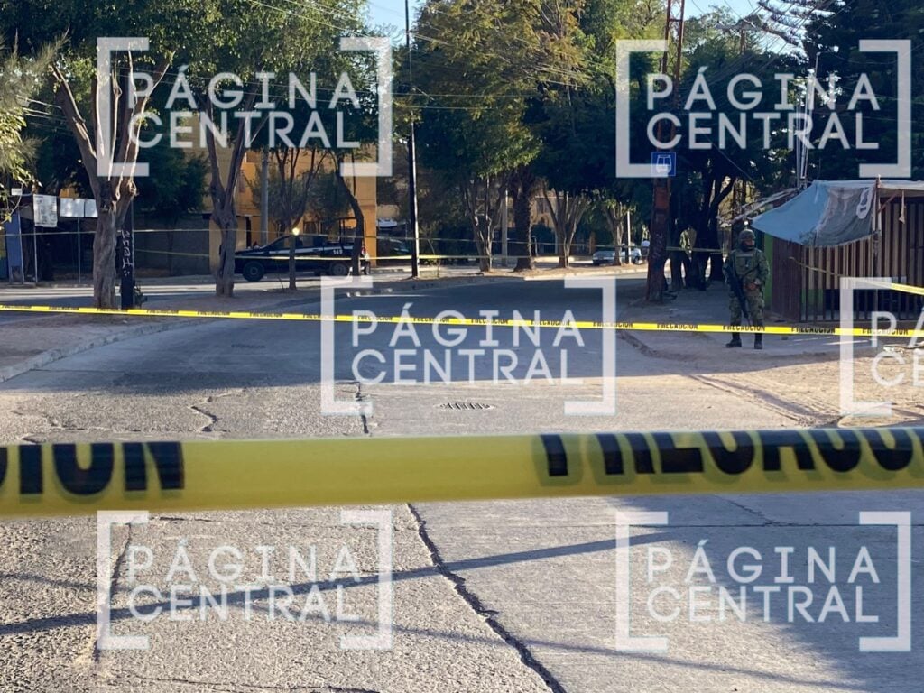 El homicidio en la colonia Buenos Aires. Foto: Página Central.