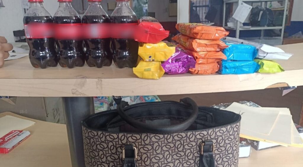 La mercancía presuntamente robada.