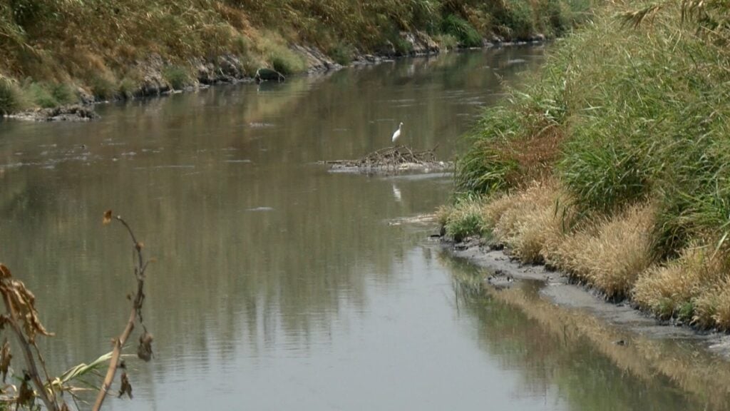 Río contaminado cerca de la Química Central. Foto: Página Central